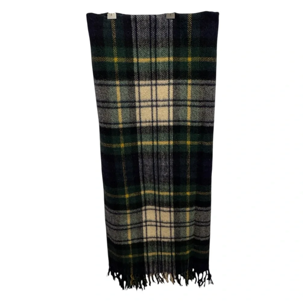 Scottish Rally Klad vintage tartan Plaid Wool blanket or Travel picnic rug